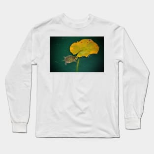 Baby Turtle And Lily Pad Long Sleeve T-Shirt